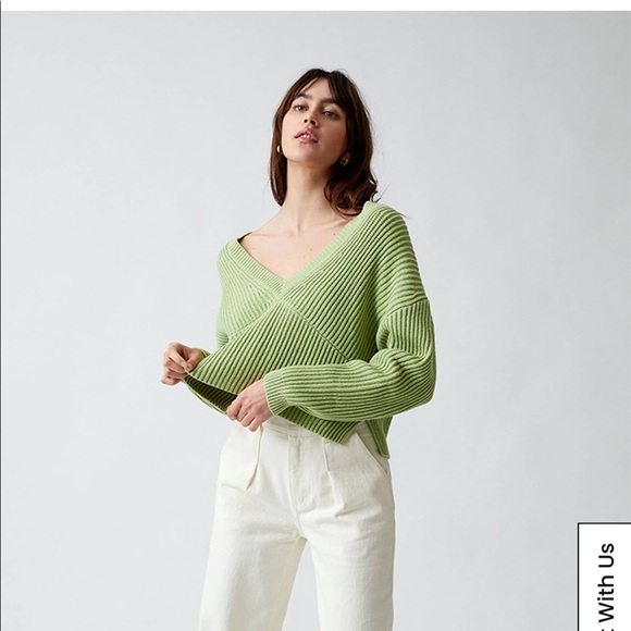 LA Hearts Cropped Side Slit Sweater - Pacsun - Picture 3 of 3